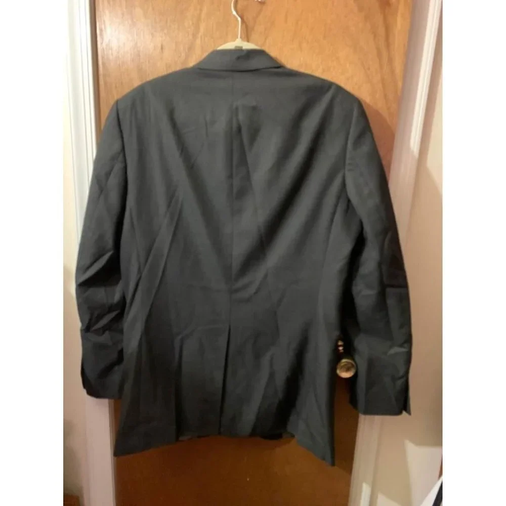 Saddlebred Suit Jacket Sports Coat Blazer Business Casual Office Size 40L Gray